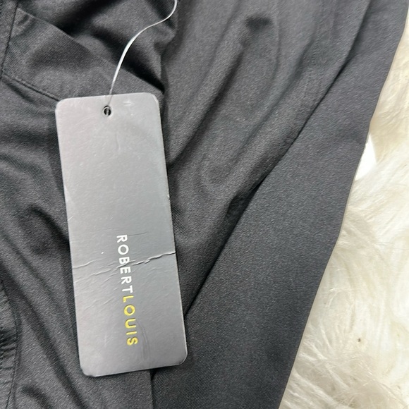 Robert Louis Black Elastic Waist Pants size 3X new with tags - Picture 5 of 6